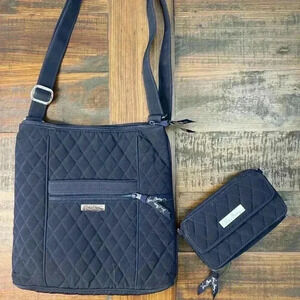 Vera Bradley Navy tote and wallet set